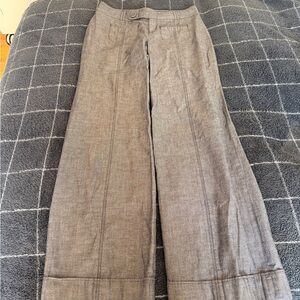 Elevenses Chambray Denim Trousers Buttons Belt Y2K Gorgeous NWoT